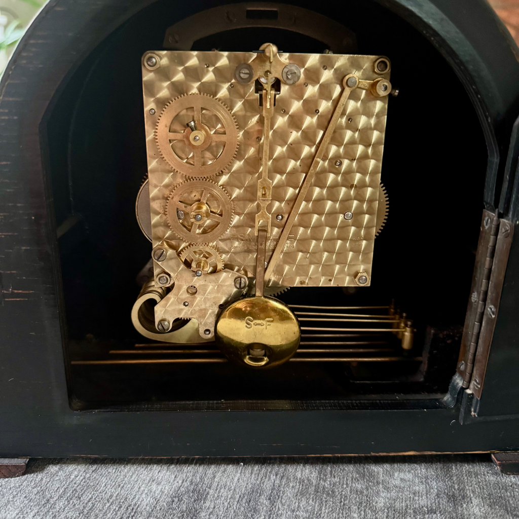 1951 Smiths Morley Mantel Clock Westminster Chime British Legion Presentation