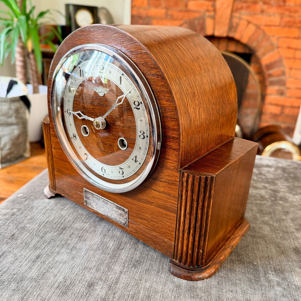 1947 Bentima Mantel Clock Stalham Norfolk NFU Provenance Fully Serviced