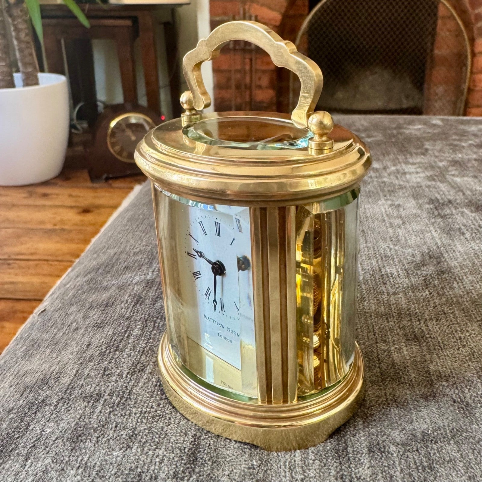 Pair Matthew Norman Miniature Swiss Carriage Clocks Boxed 1977 Serviced