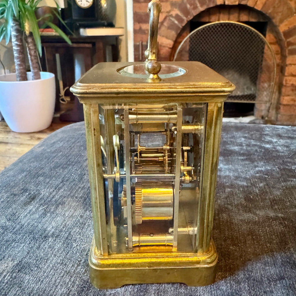 Antique French Margaine Striking Carriage Clock 61 Strand London Serviced C1890