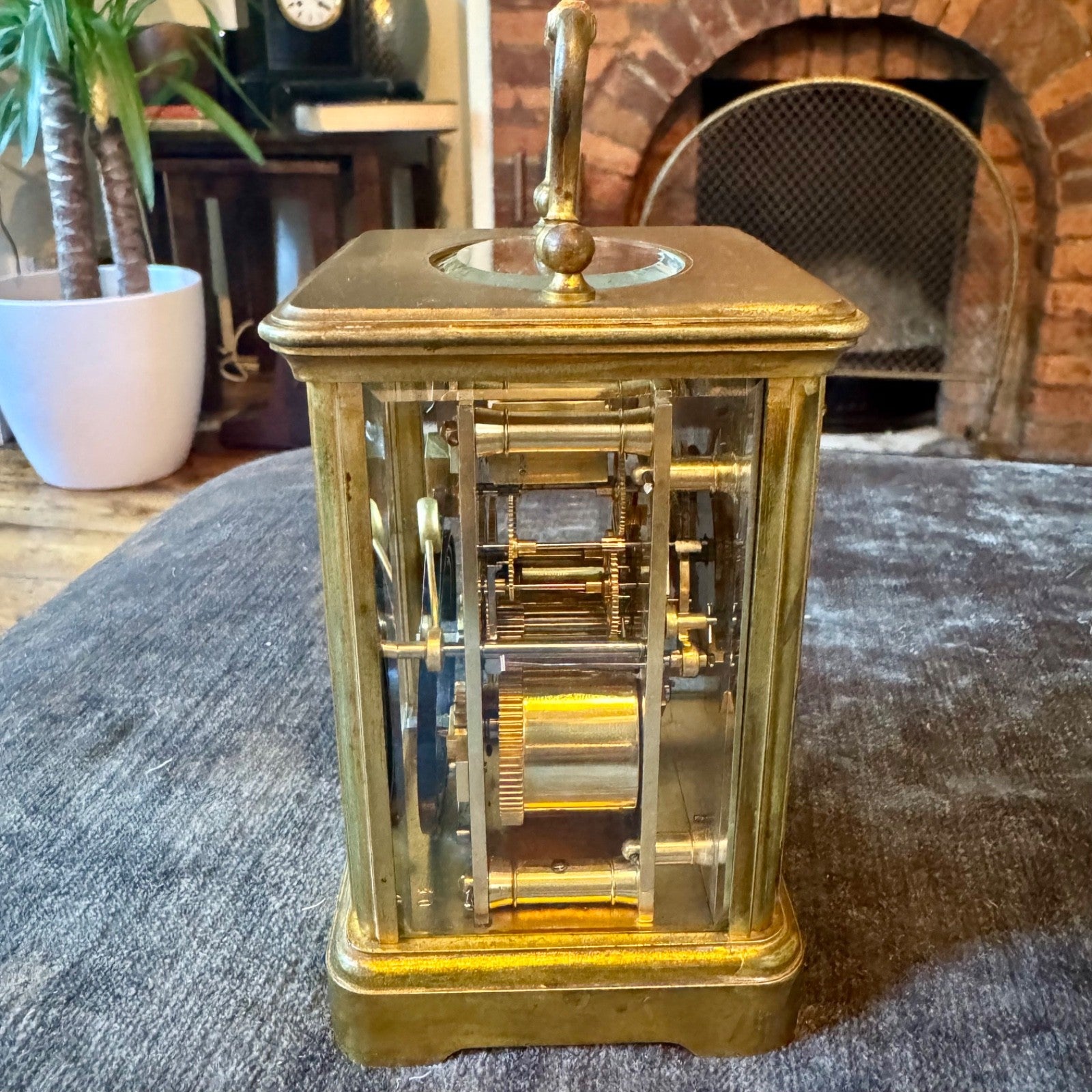 Antique French Margaine Striking Carriage Clock 61 Strand London Serviced C1890