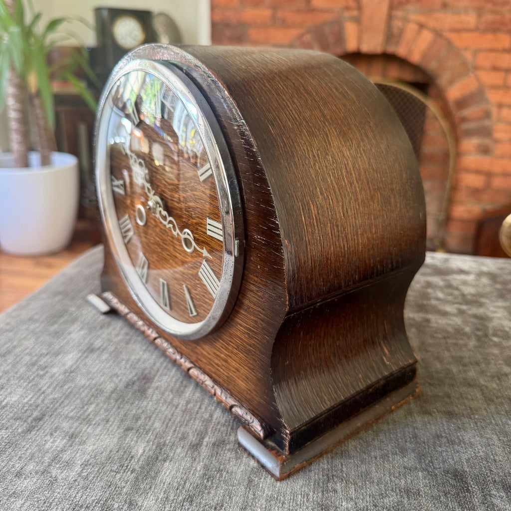 Smiths Enfield Beverley Mantel Clock 1954 Vintage Gong Strike Fully Serviced