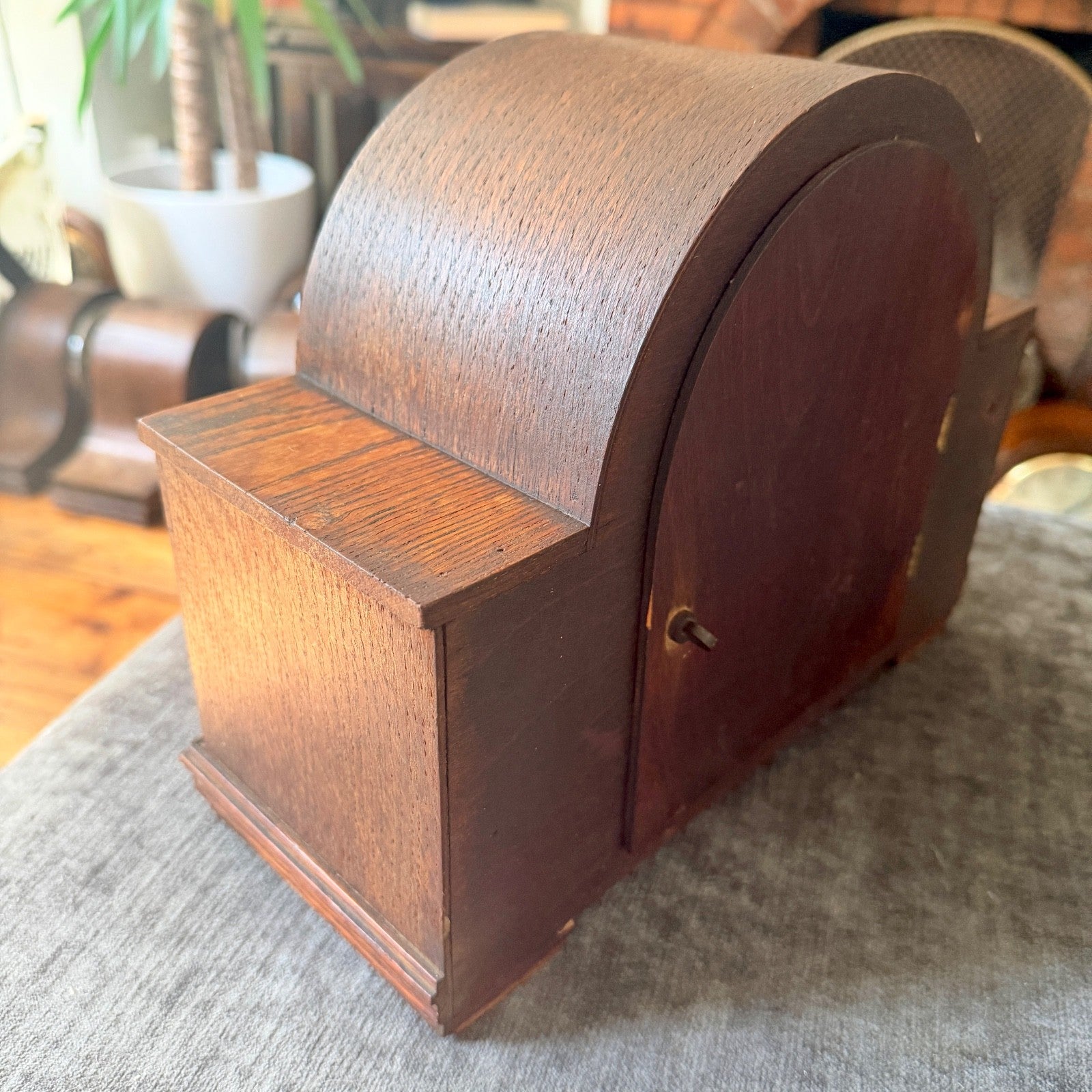 Vintage Haller German Art Deco Striking Mantel Clock Fully Serviced