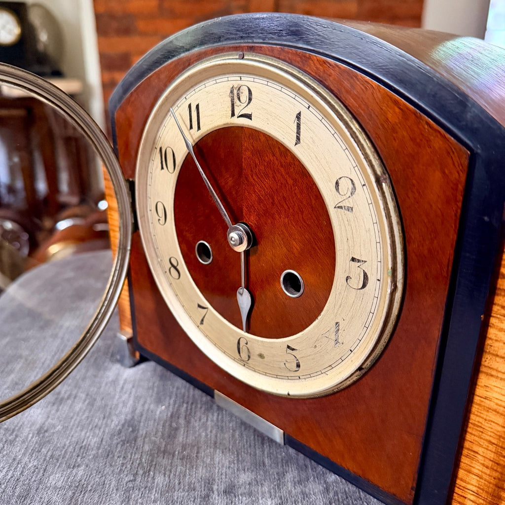 Haller Art Deco Mantel Clock Gong Strike Restored Vintage Mechanical Beatrice