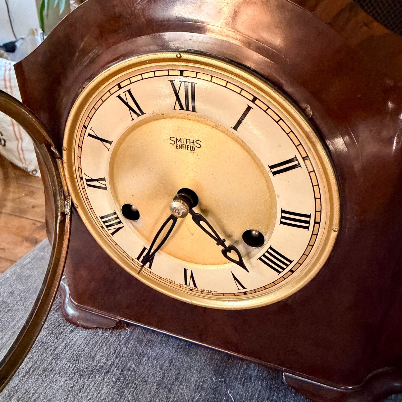 Vintage Smiths Enfield St Paul’s Bakelite Bim-Bam Mantel Clock Serviced