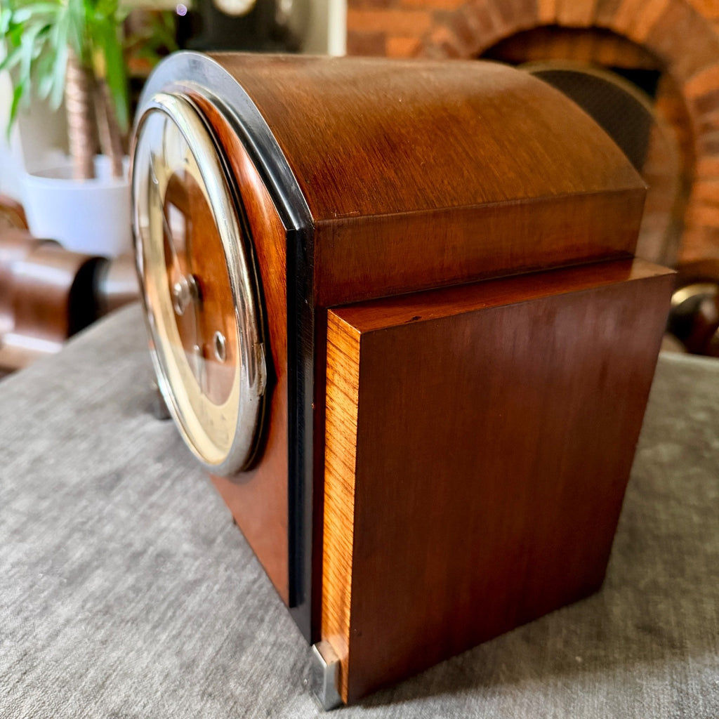 Haller Art Deco Mantel Clock Gong Strike Restored Vintage Mechanical Beatrice