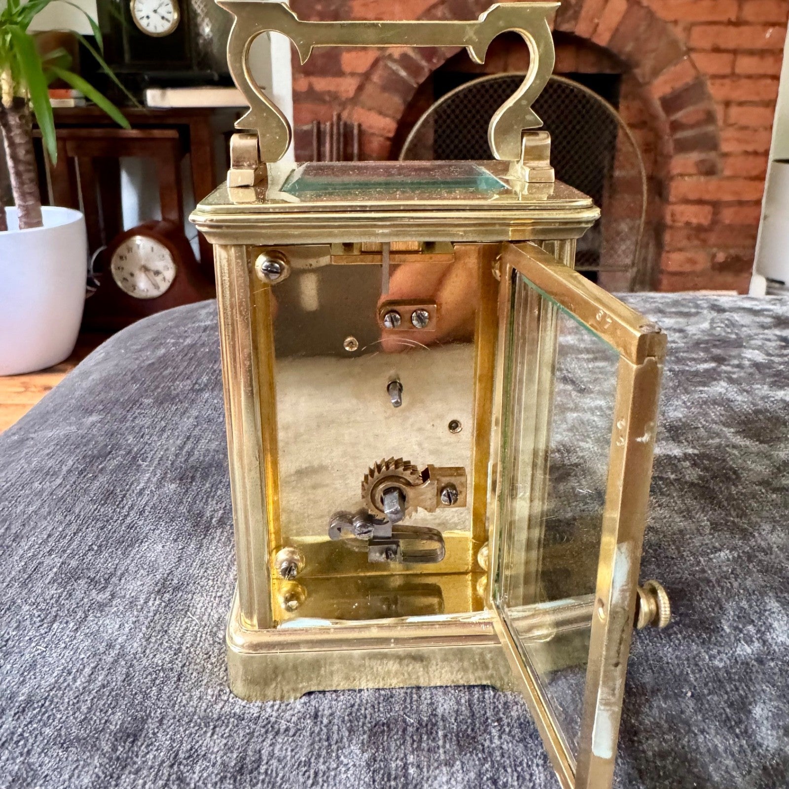 Bracher & Sydenham Reading Brass Carriage Clock Fully Serviced French