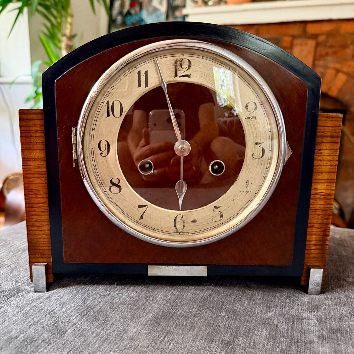 Haller Art Deco Mantel Clock Gong Strike Restored Vintage Mechanical Beatrice