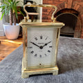 Vintage Bayard French 8 Day Brass Carriage Clock Serviced 9 Jewel Movement