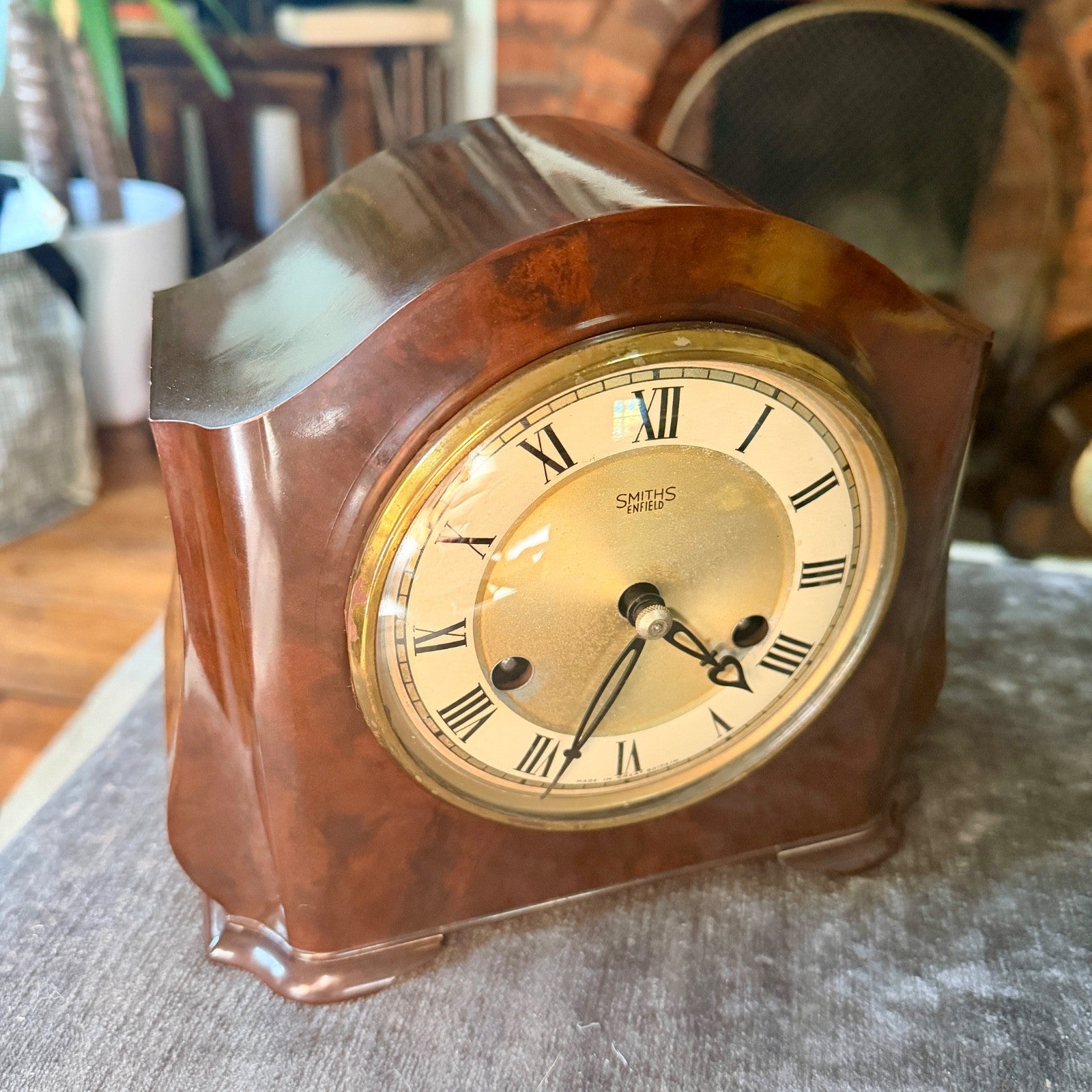 Vintage Smiths Enfield St Paul’s Bakelite Bim-Bam Mantel Clock Serviced