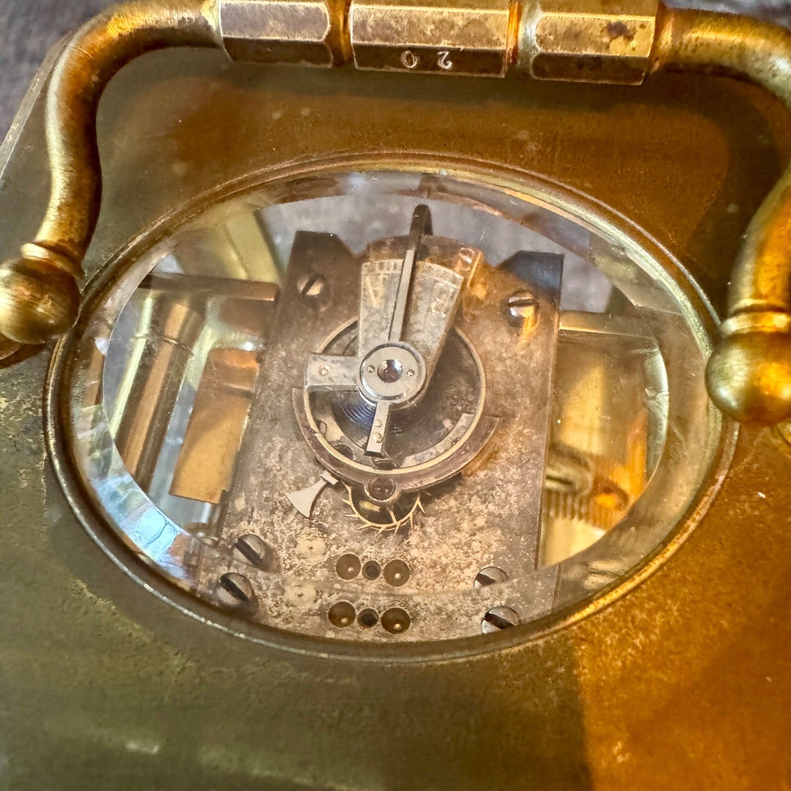 Antique French Margaine Striking Carriage Clock 61 Strand London Serviced C1890