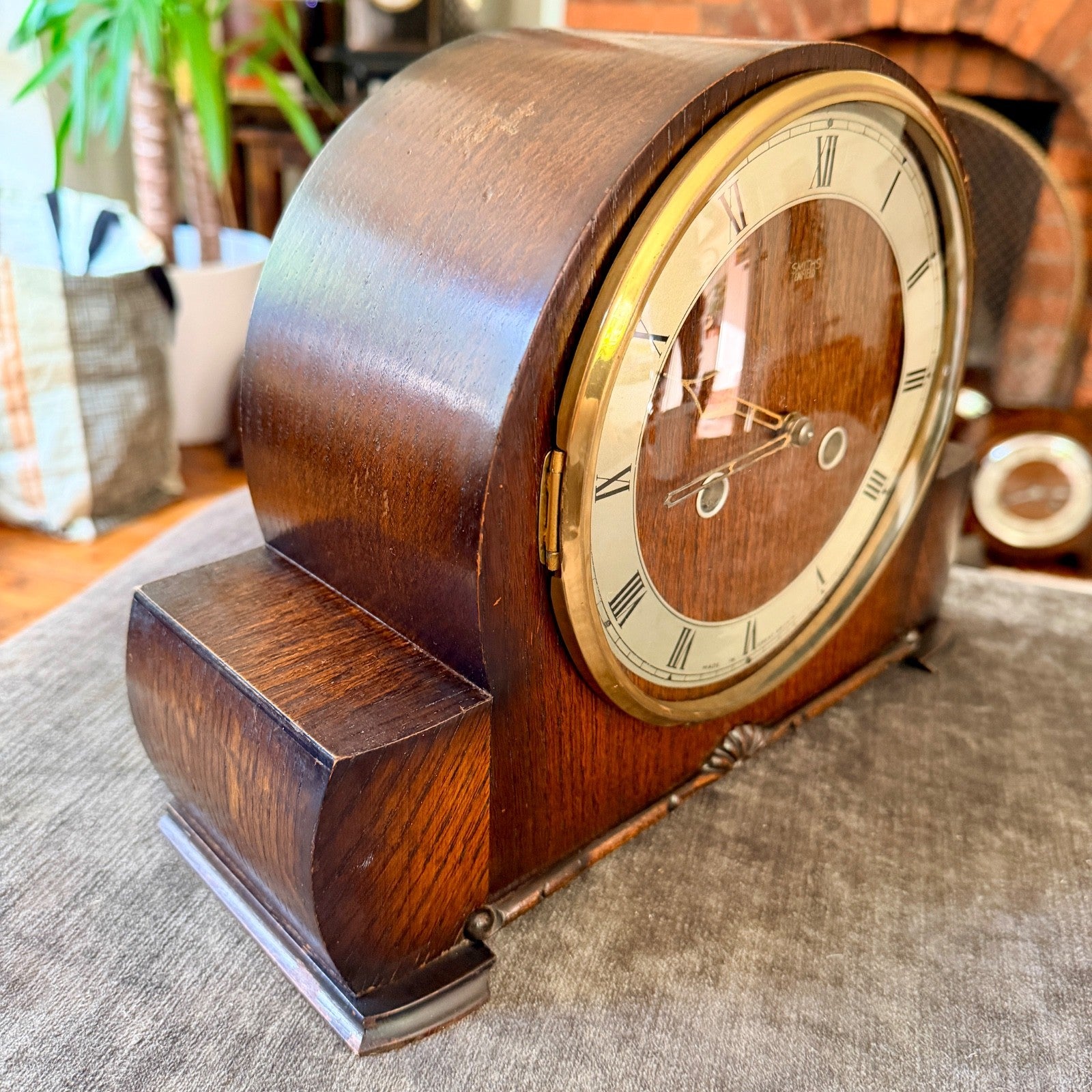 Vintage Smiths Enfield Richmond Striking Mantel Clock Serviced c1955
