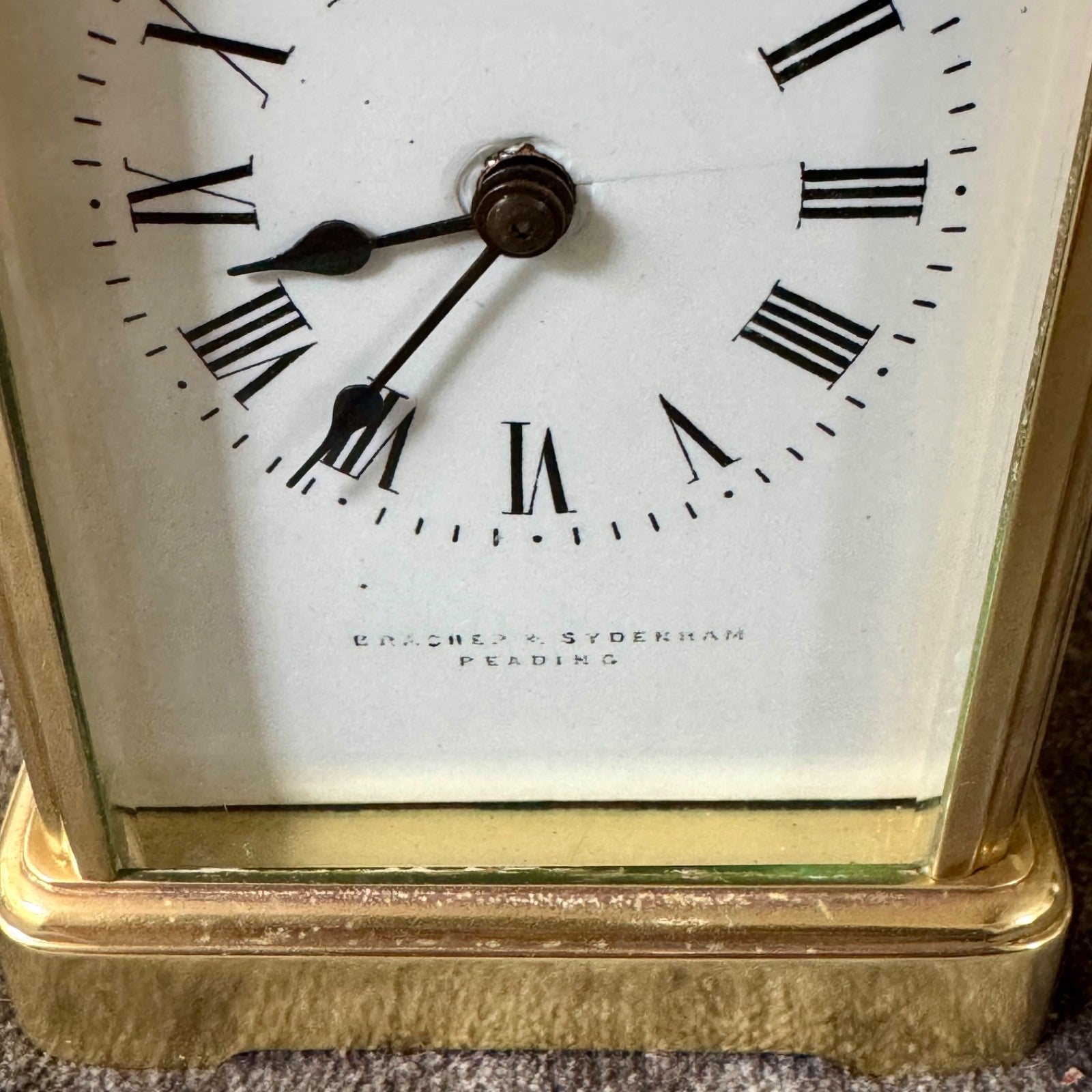 Bracher & Sydenham Reading Brass Carriage Clock Fully Serviced French
