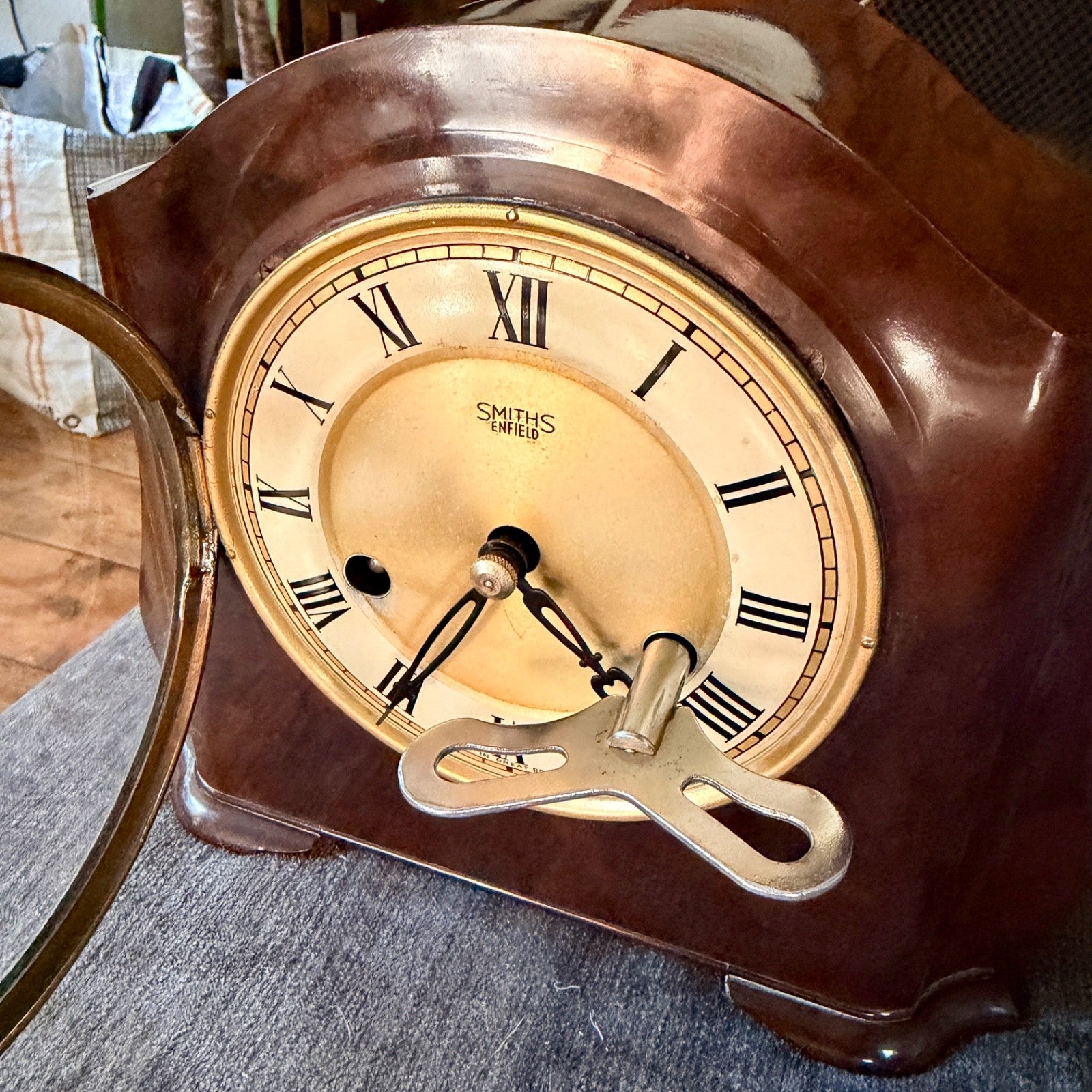 Vintage Smiths Enfield St Paul’s Bakelite Bim-Bam Mantel Clock Serviced