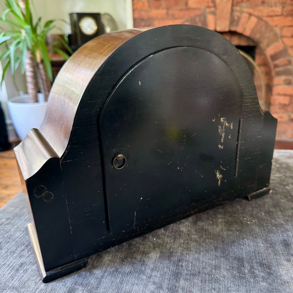 Smiths Enfield Mantel Clock 1955 Fully Serviced Vintage Walnut Gong Strike Worki