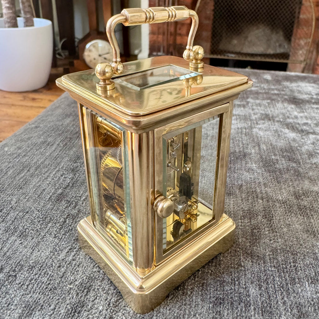 Matthew Norman Miniature Swiss Brass Carriage Clock