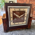 Camerer Cuss & Co Arr Deco Oak Mantel Clock