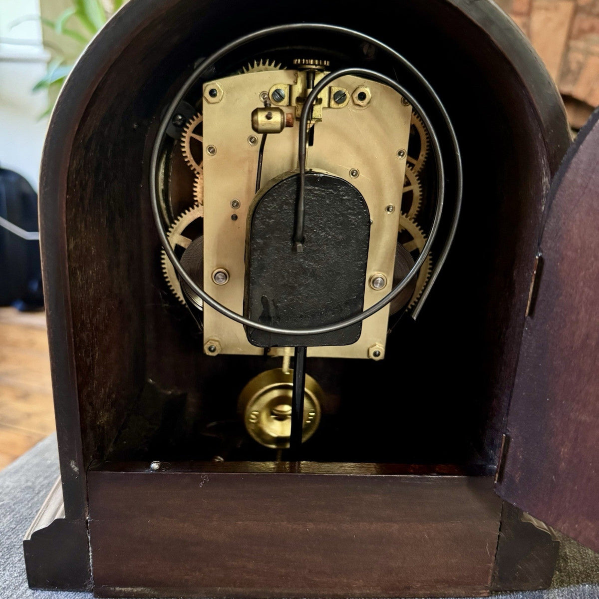 Antique Ansonia American Mantel Clock c1900 Rack & Snail Gong Strike Serviced - Mahn and Co Clock Repairs