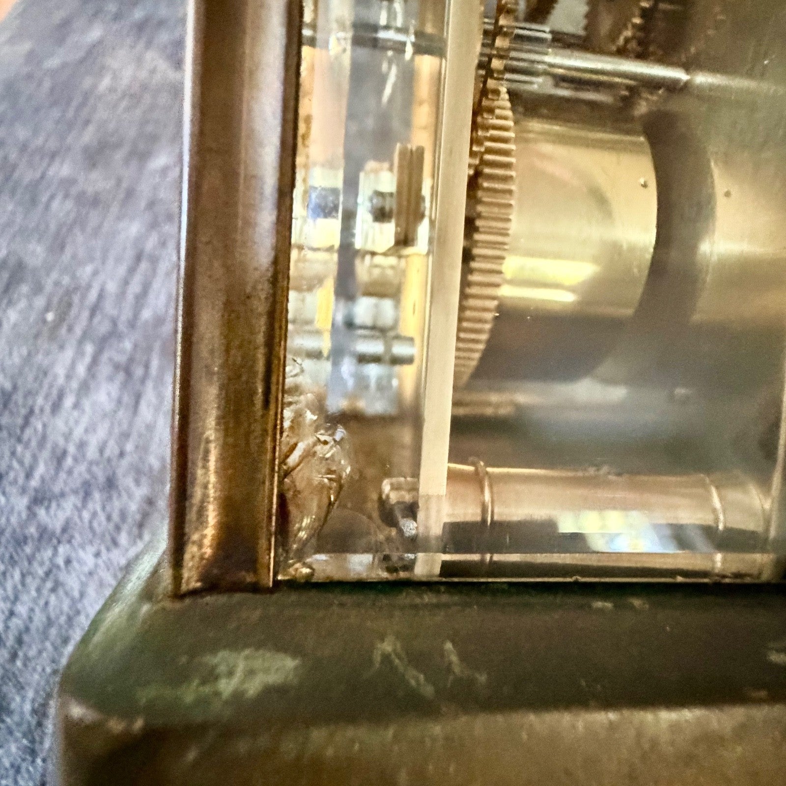Antique c1880 French Carriage Clock Walters & George London Lever Escapement - Mahn and Co Clock Repairs