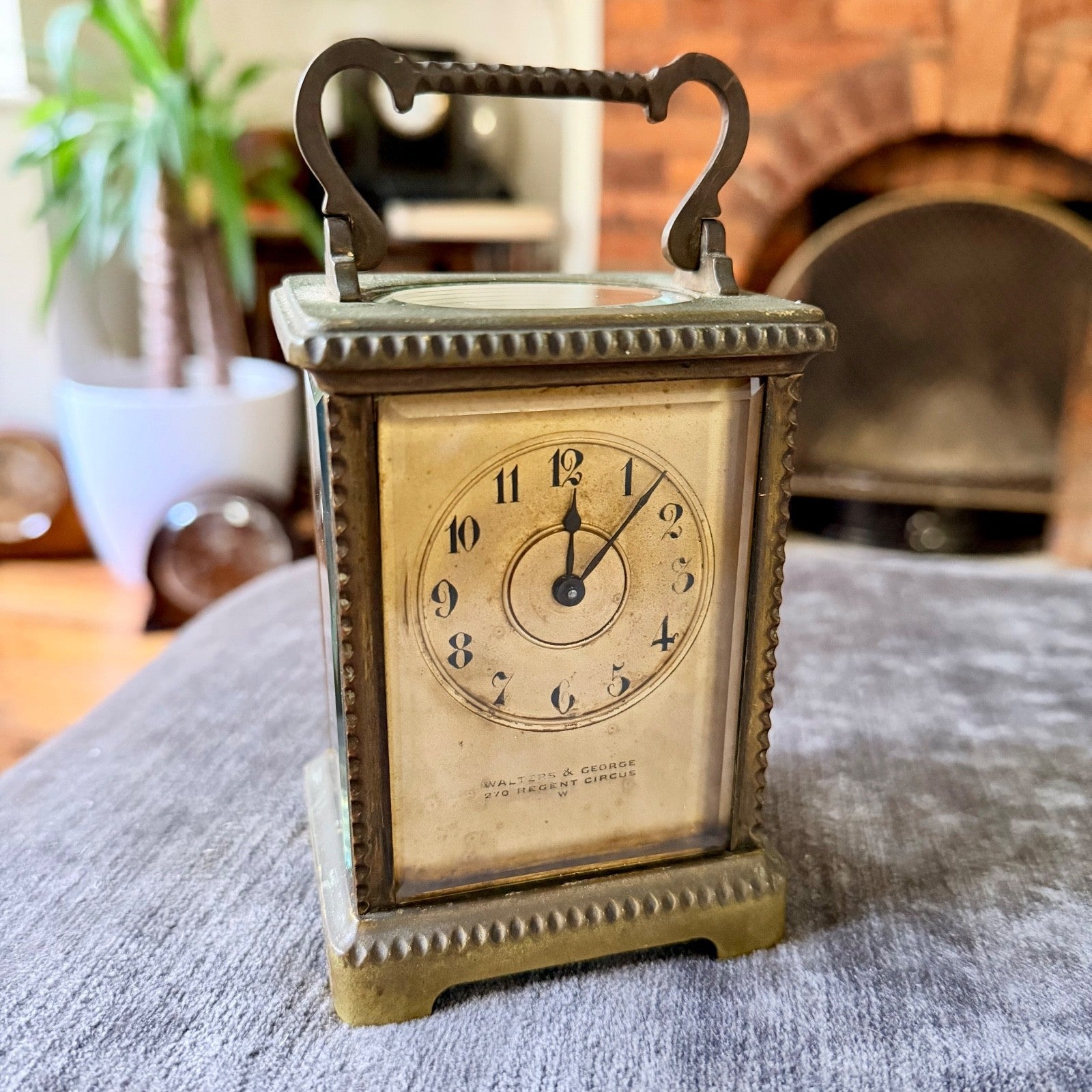 Antique c1880 French Carriage Clock Walters & George London Lever Escapement - Mahn and Co Clock Repairs