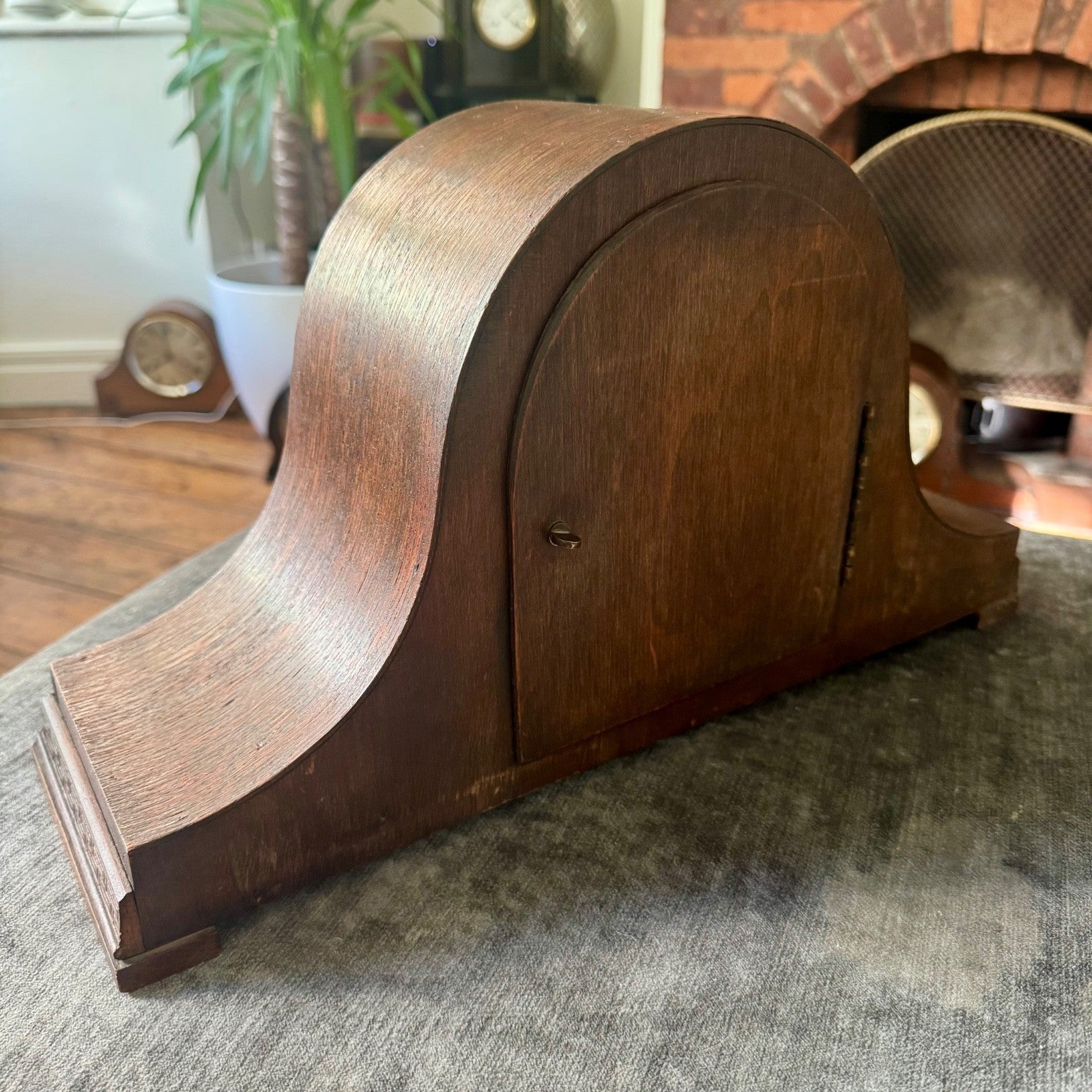 Antique c1930 Mauthe German Mantel Clock Gong Strike Mechanical Fully Serviced - Mahn and Co Clock Repairs