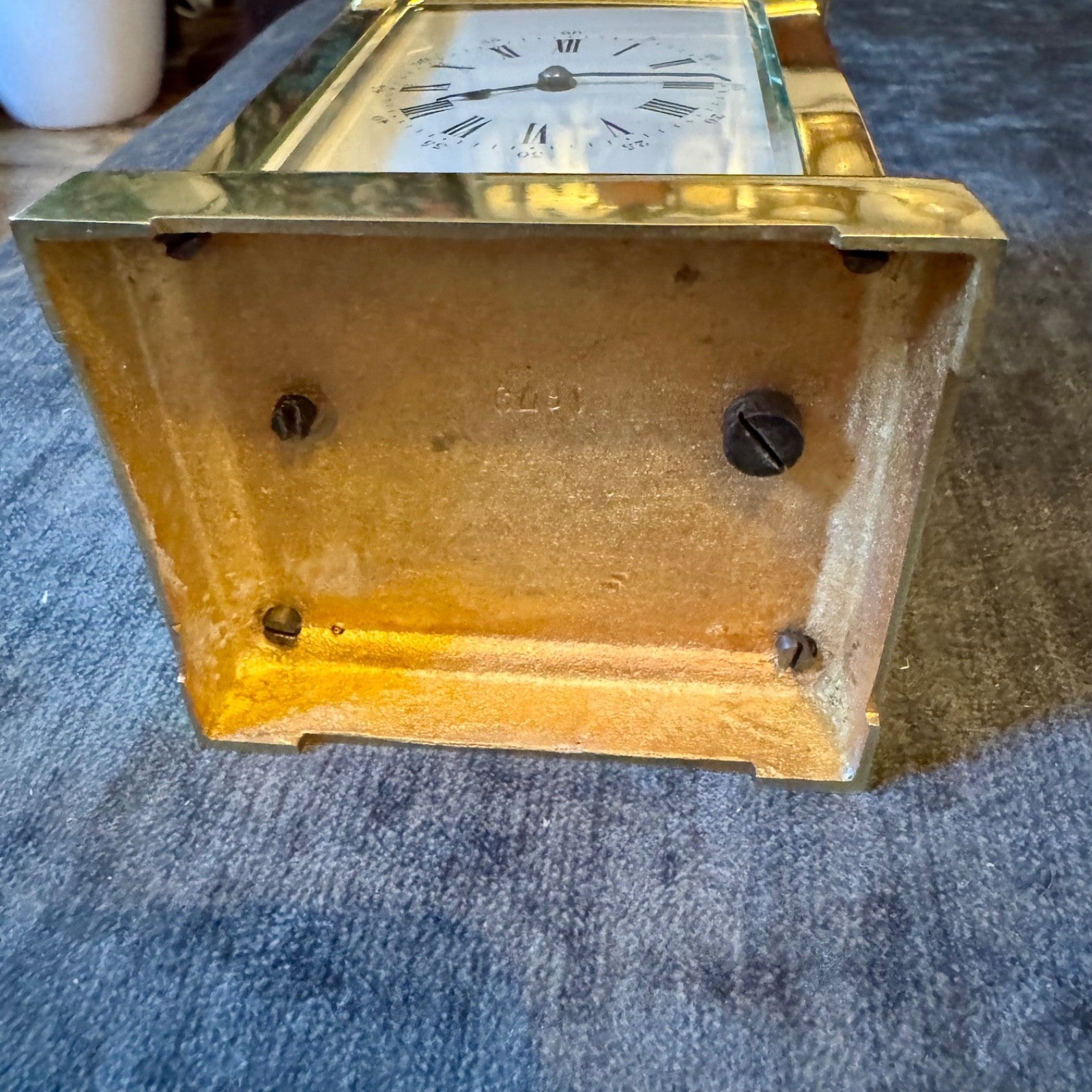 Antique French Brass Carriage Clock G R Ralfs Norwich c1880 Serviced - Mahn and Co Clock Repairs