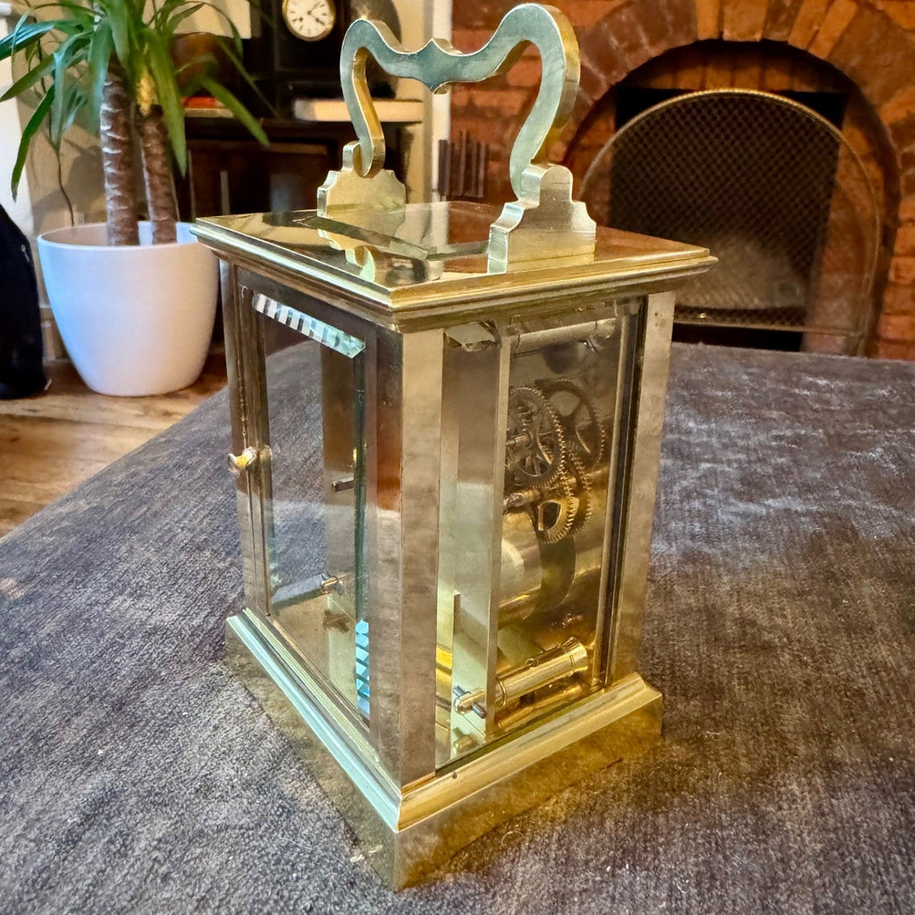 Antique French Brass Carriage Clock G R Ralfs Norwich c1880 Serviced - Mahn and Co Clock Repairs