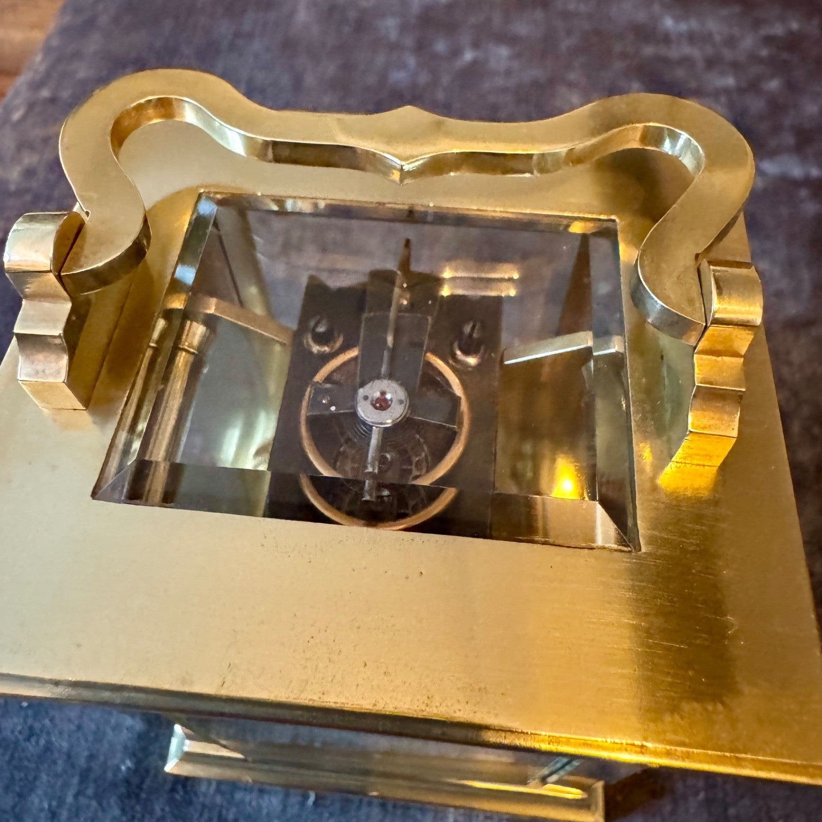 Antique French Brass Carriage Clock G R Ralfs Norwich c1880 Serviced - Mahn and Co Clock Repairs