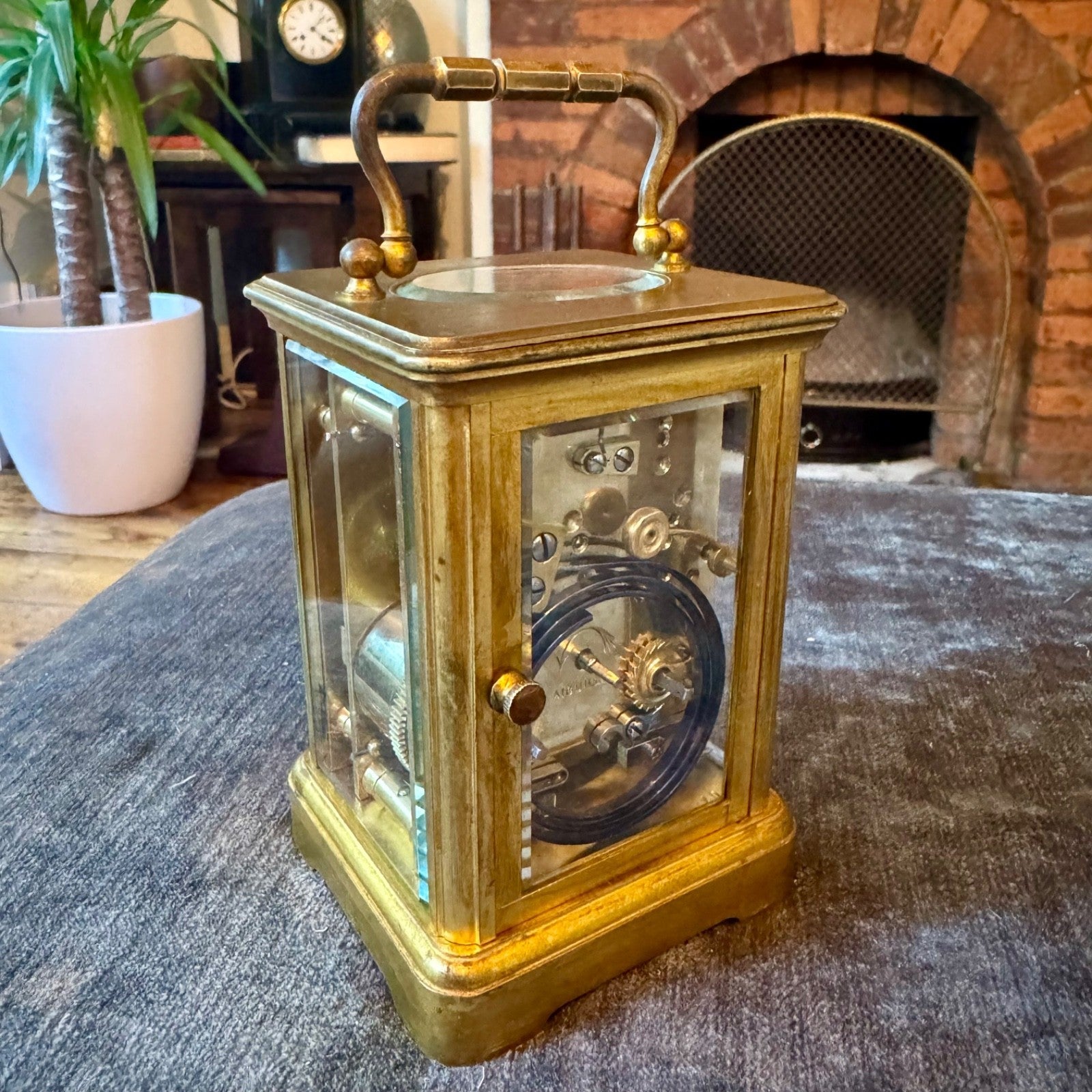 Antique French Margaine Striking Carriage Clock 61 Strand London Serviced C1890 - Mahn and Co Clock Repairs
