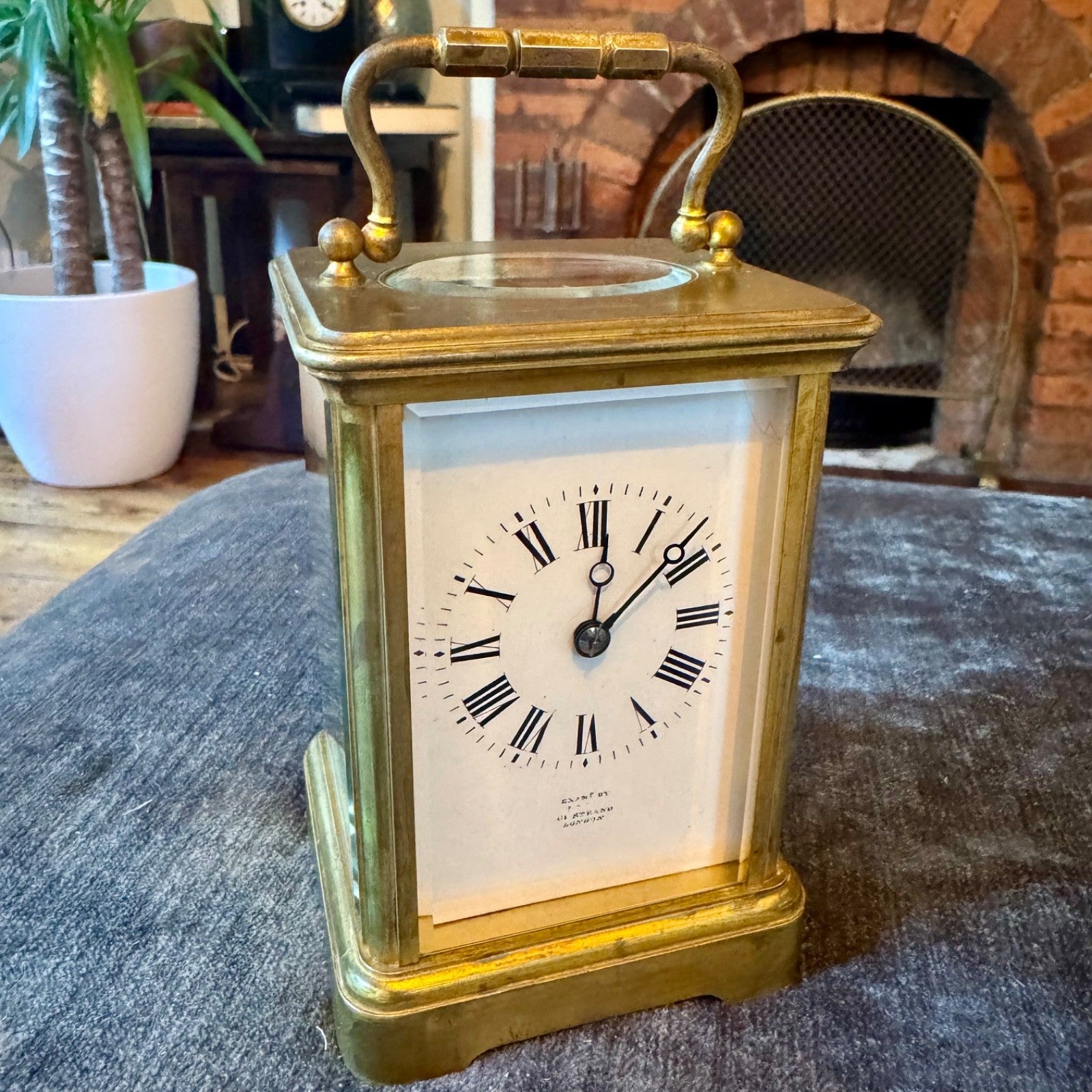 Antique French Margaine Striking Carriage Clock 61 Strand London Serviced C1890 - Mahn and Co Clock Repairs