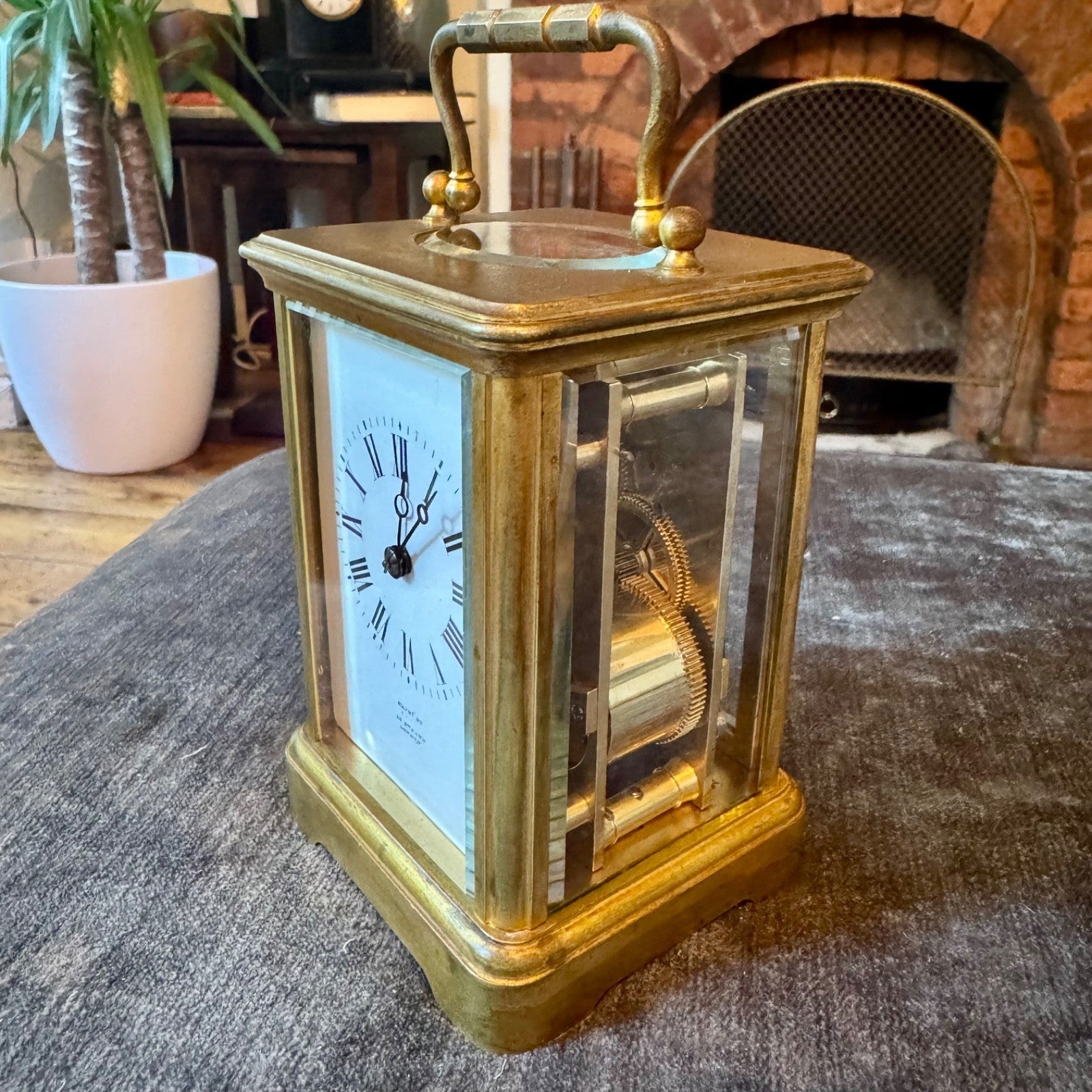 Antique French Margaine Striking Carriage Clock 61 Strand London Serviced C1890 - Mahn and Co Clock Repairs