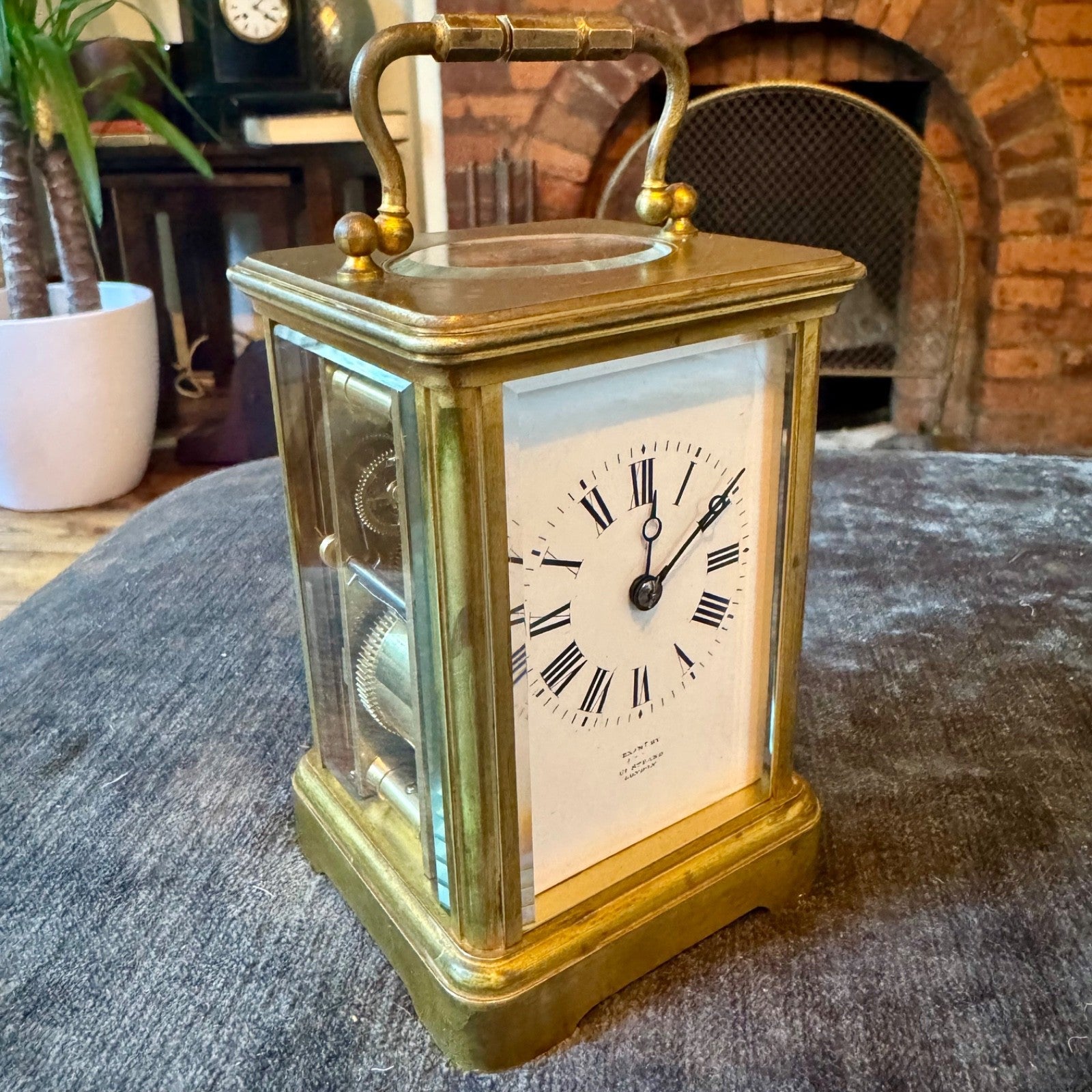 Antique French Margaine Striking Carriage Clock 61 Strand London Serviced C1890 - Mahn and Co Clock Repairs