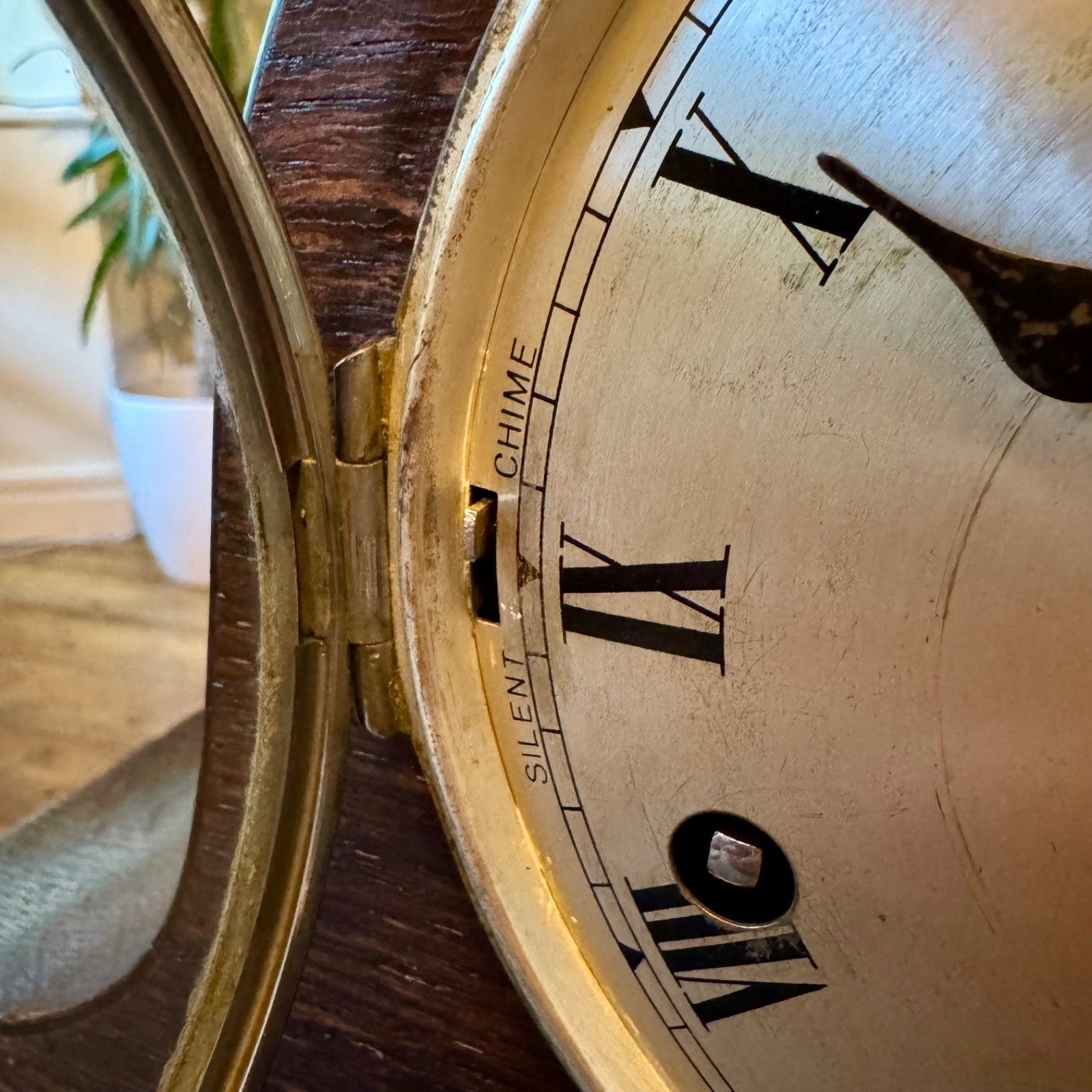 Antique HAC Westminster Chiming Mantel Clock c1930 Oak Napoleon Hat - Mahn and Co Clock Repairs