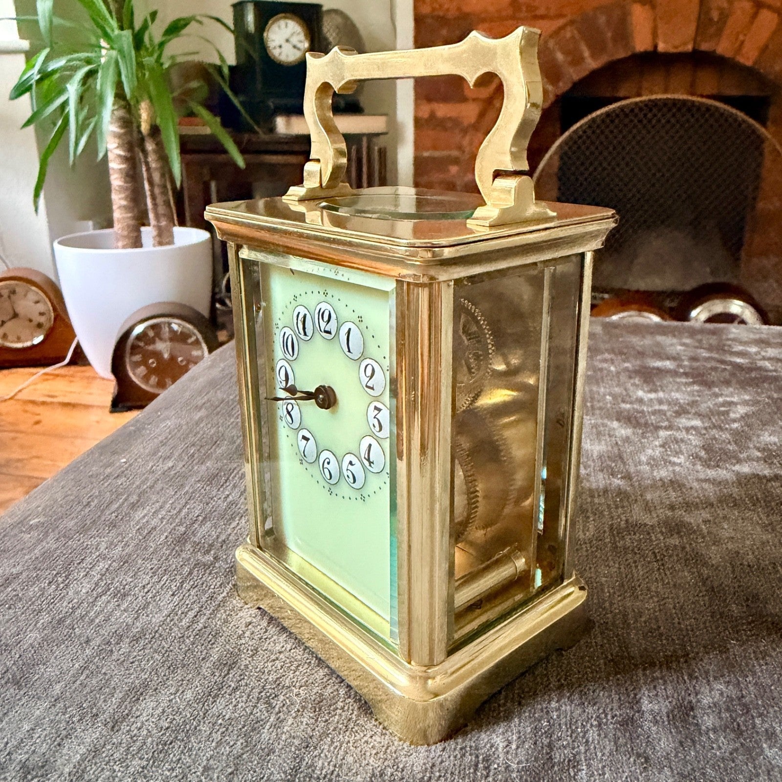 Antique Richard & Co Paris 8 Day Carriage Clock Serviced c1900 - Mahn and Co Clock Repairs