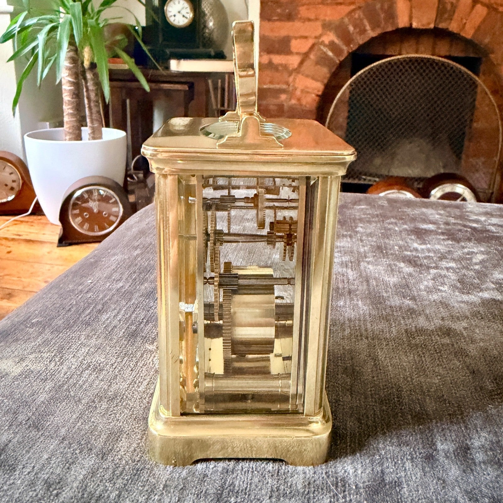 Antique Richard & Co Paris 8 Day Carriage Clock Serviced c1900 - Mahn and Co Clock Repairs