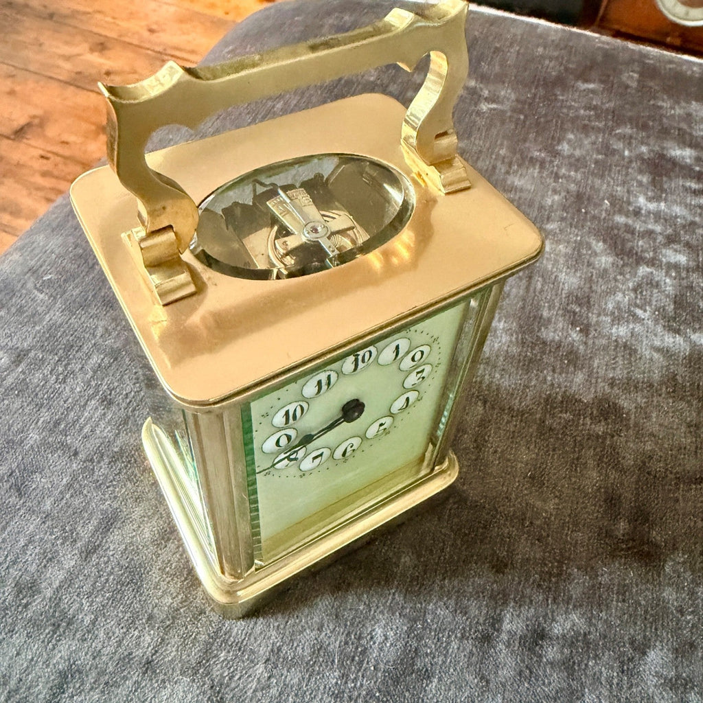 Antique Richard & Co Paris 8 Day Carriage Clock Serviced c1900 - Mahn and Co Clock Repairs