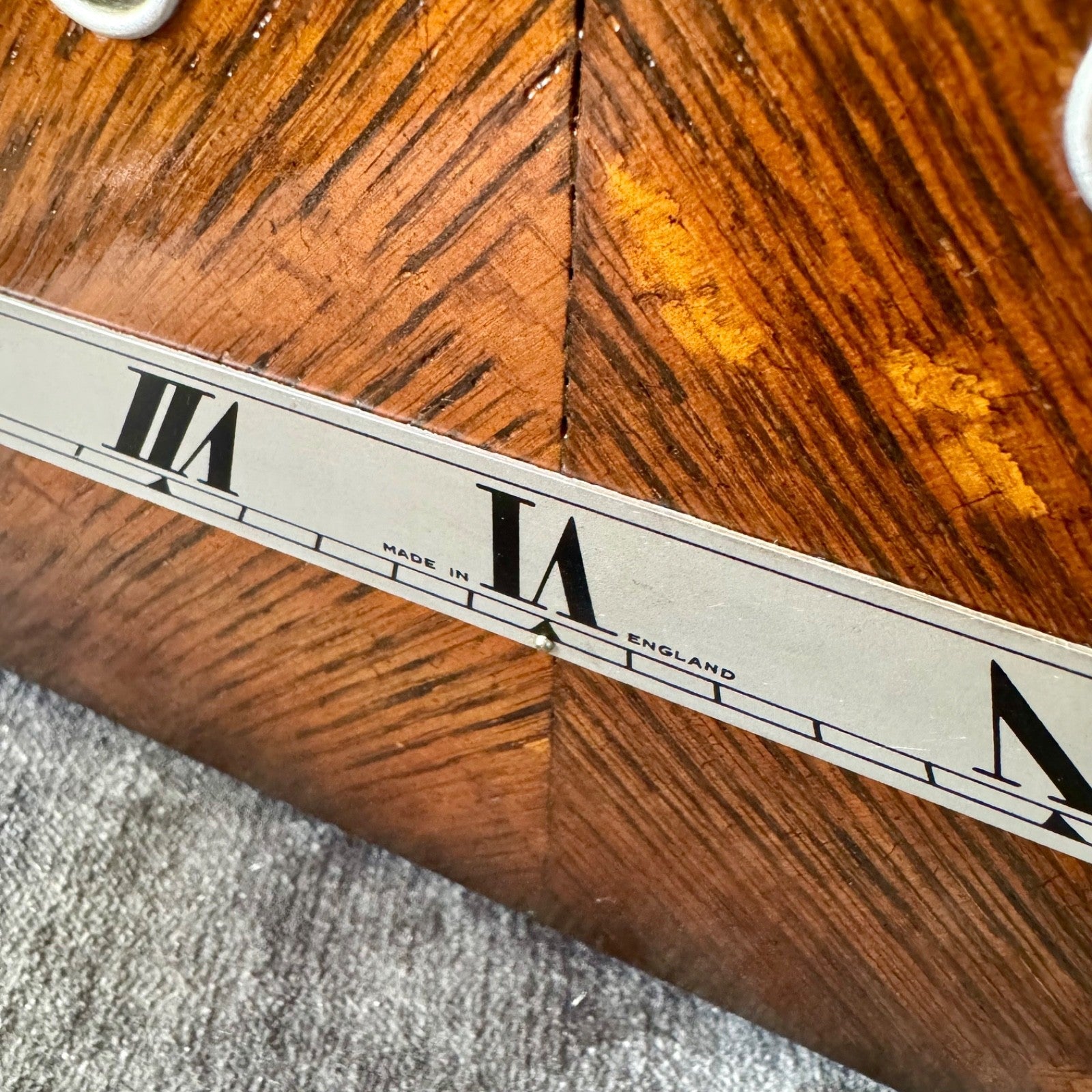 Bentima Art Deco Oak Mantel Clock Twin Train Gong Strike Fully Serviced - Mahn and Co Clock Repairs
