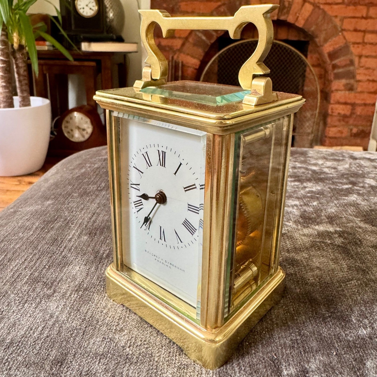 Bracher & Sydenham Reading Brass Carriage Clock Fully Serviced French - Mahn and Co Clock Repairs