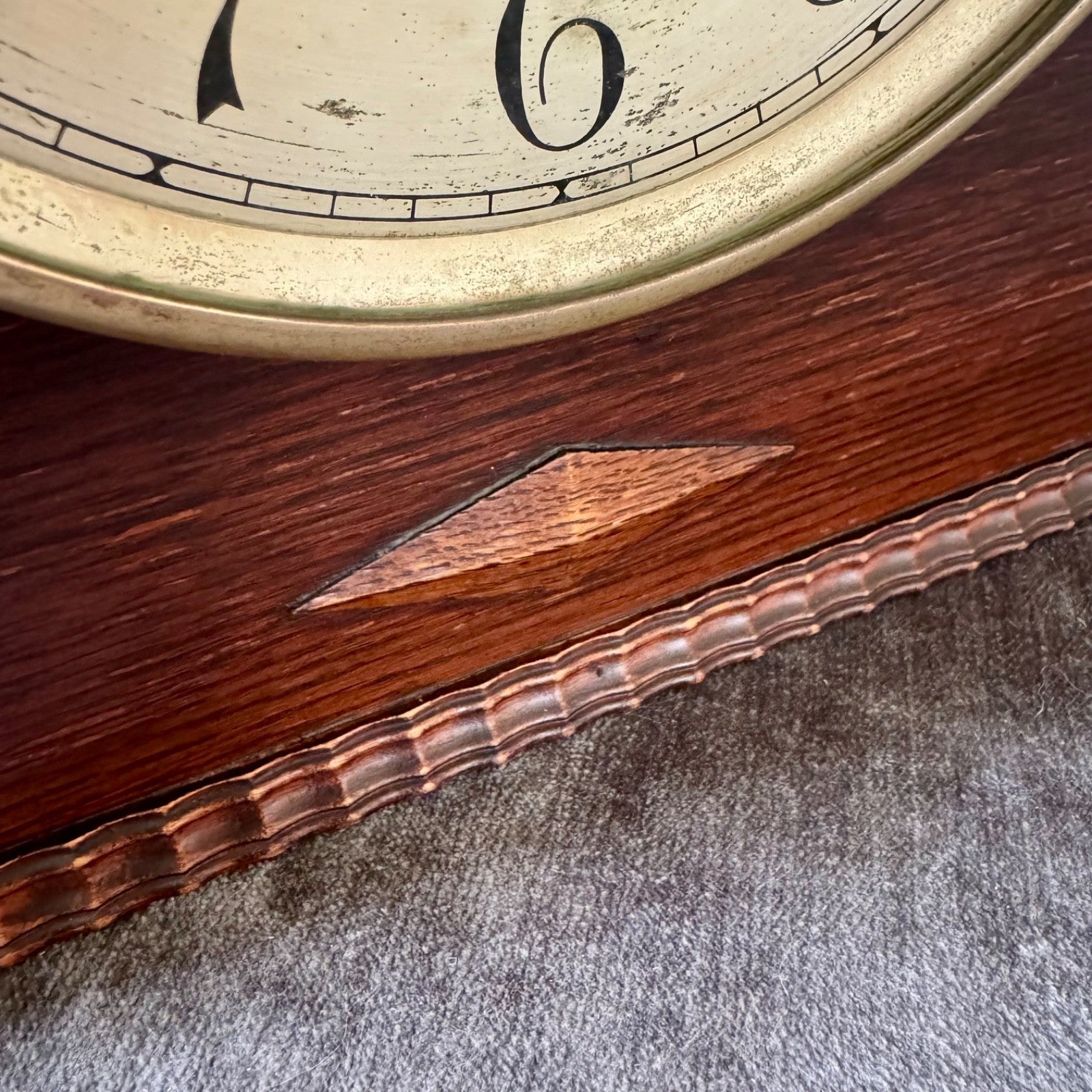 Fontenoy French Westminster Chime Mantel Clock | Fully Serviced | Mahogany Case - Mahn and Co Clock Repairs