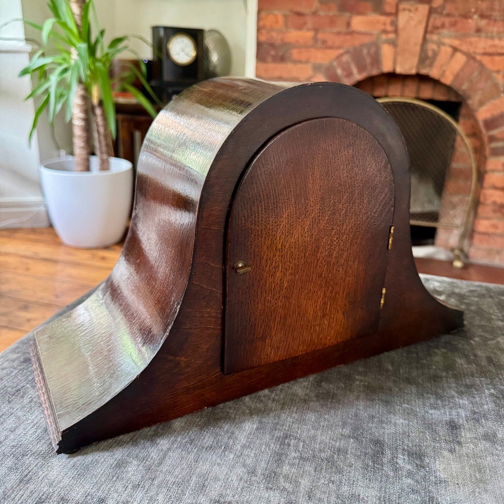 Fontenoy French Westminster Chime Mantel Clock | Fully Serviced | Mahogany Case - Mahn and Co Clock Repairs