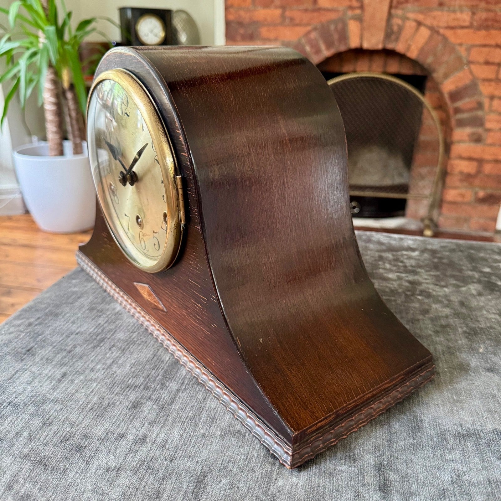 Fontenoy French Westminster Chime Mantel Clock | Fully Serviced | Mahogany Case - Mahn and Co Clock Repairs