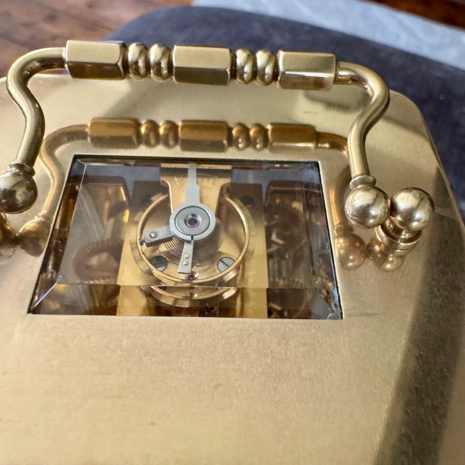 Matthew Norman 1754A Swiss Brass Carriage Clock Alarm 8 Day Serviced Working - Mahn and Co Clock Repairs