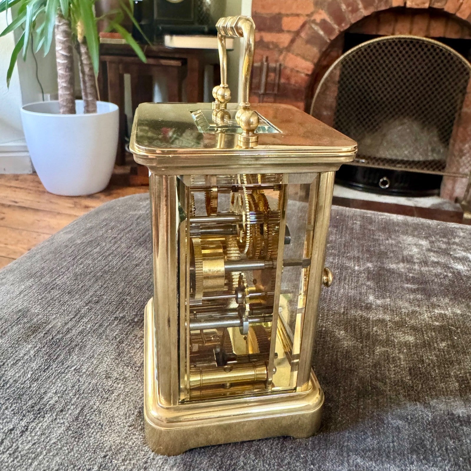 Matthew Norman 1754A Swiss Brass Carriage Clock Alarm 8 Day Serviced Working - Mahn and Co Clock Repairs
