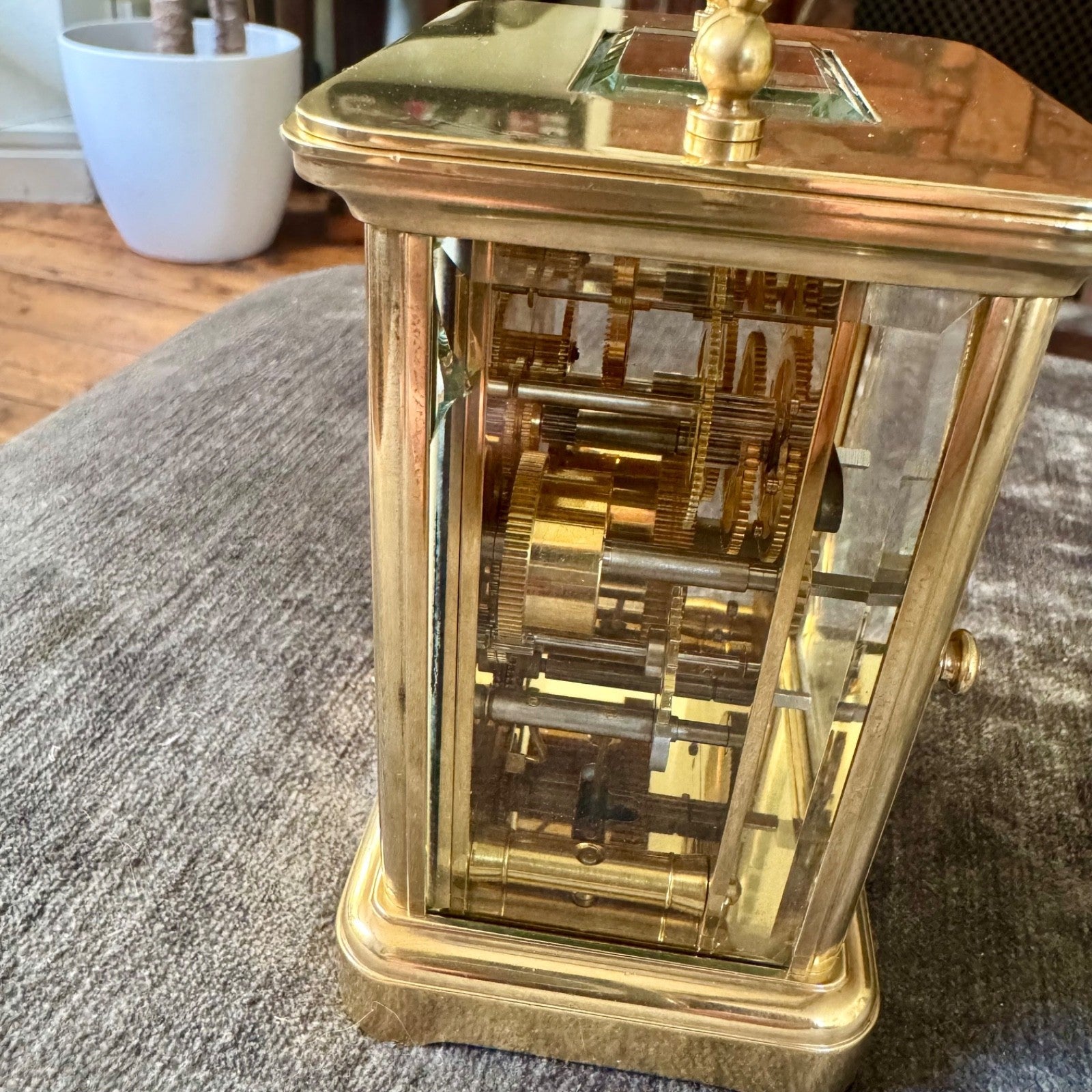 Matthew Norman 1754A Swiss Brass Carriage Clock Alarm 8 Day Serviced Working - Mahn and Co Clock Repairs