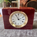 Matthew Norman 811HW Swiss Mechanical Alarm Clock Box Papers 1979 Working - Mahn and Co Clock Repairs