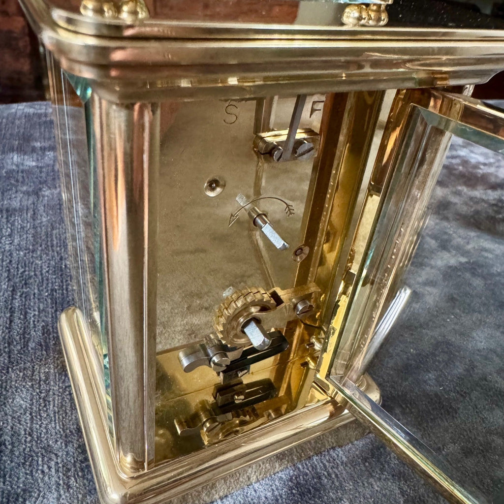Matthew Norman London Swiss Brass Carriage Clock Fully Serviced Working - Mahn and Co Clock Repairs