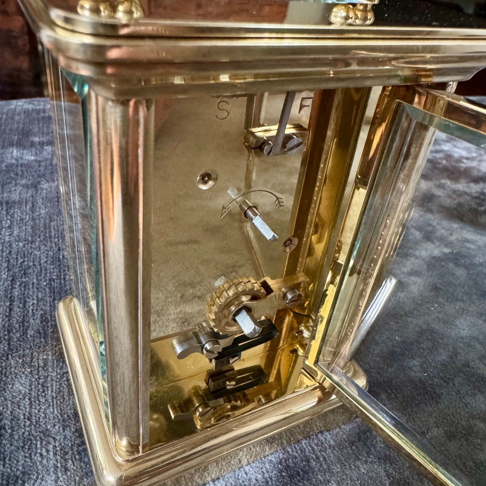 Matthew Norman London Swiss Brass Carriage Clock Fully Serviced Working - Mahn and Co Clock Repairs