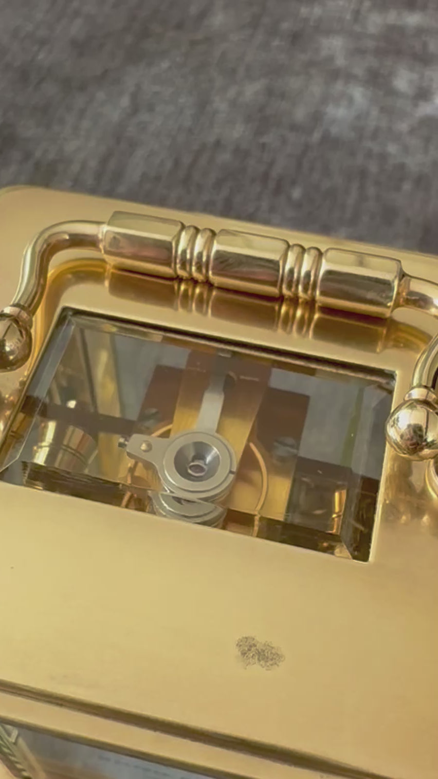 Matthew Norman Miniature Swiss Brass Carriage Clock