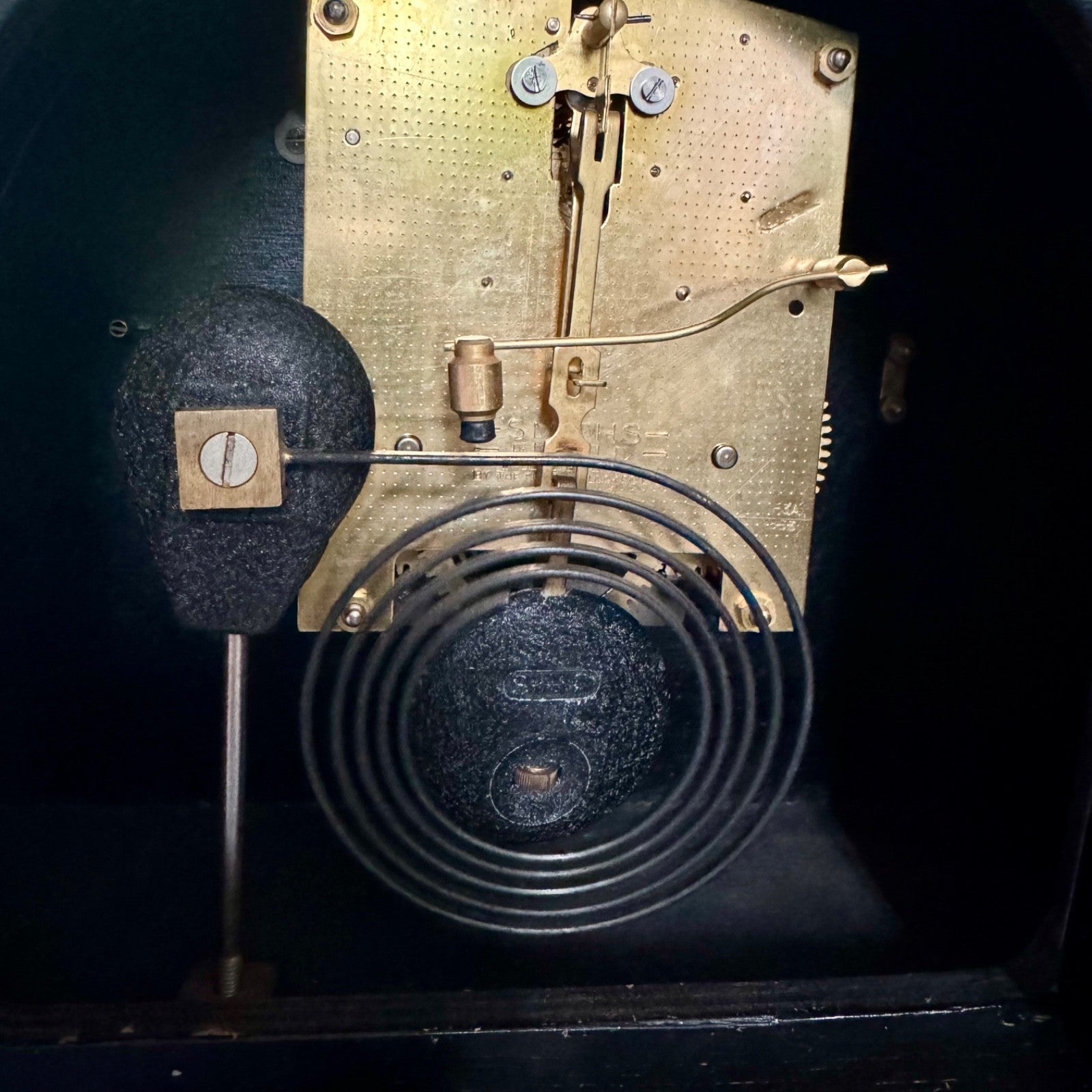 Smiths Enfield Mantel Clock 1955 Fully Serviced Vintage Walnut Gong Strike Worki - Mahn and Co Clock Repairs