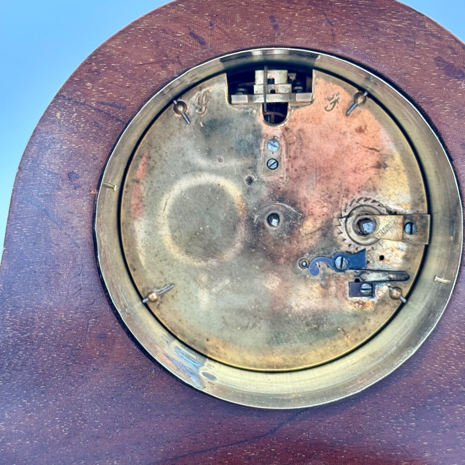 Vintage Mappin & Webb London Mantel Clock Mahogany Case Working Antique Clock - Mahn and Co Clock Repairs